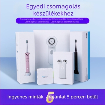 Kis tételben gyártott színes csomagoló doboz fehér kartonra nyomtatással, ajándékdoboz