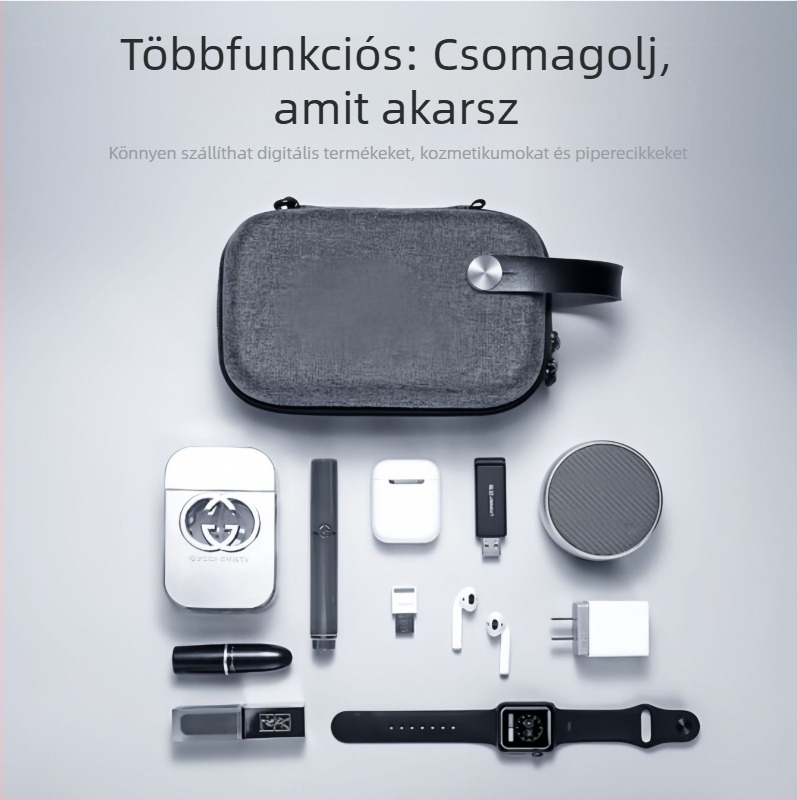 Nagy kapacitású EVA tároló doboz elektronikus kiegészítők számára