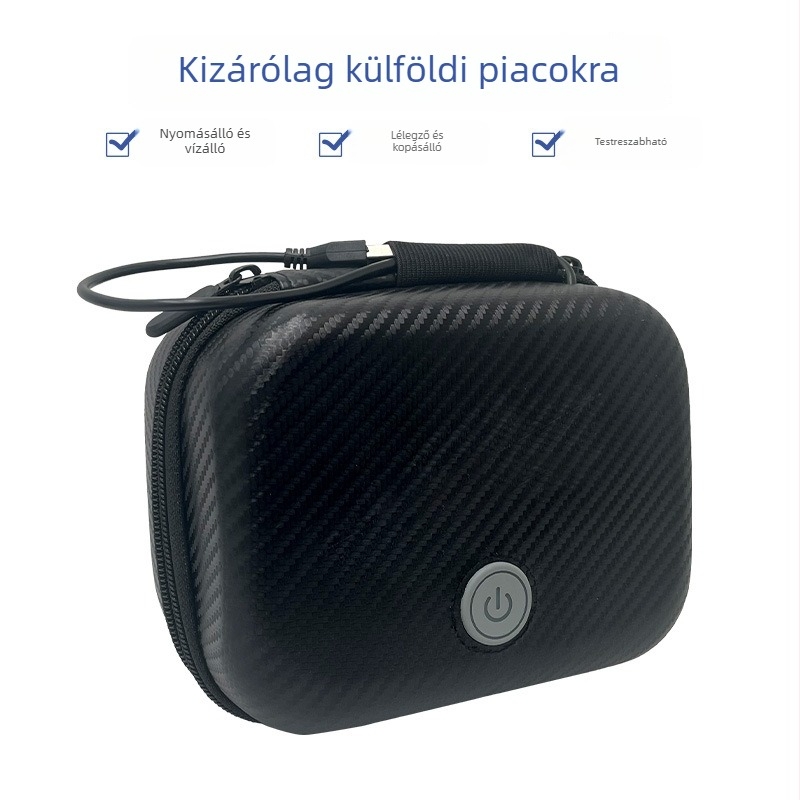 Személyre szabott EVA tároló adatkábellel, merevlemezzel, fejhallgatóval, egérrel, USB-meghajtóval és power bankkal
