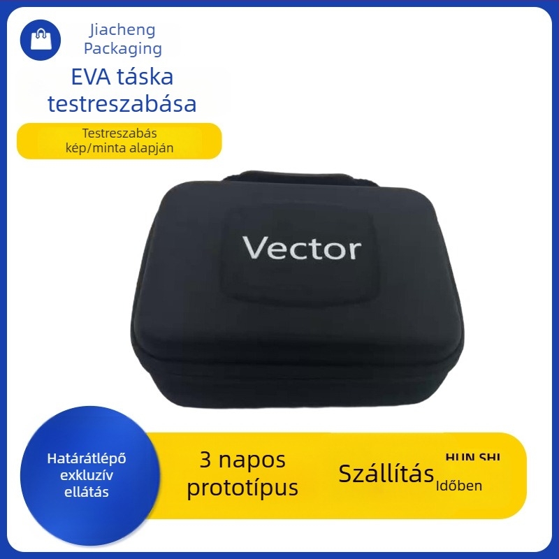Személyre szabott EVA tároló adatkábellel, merevlemezzel, fejhallgatóval, egérrel, USB-meghajtóval és power bankkal