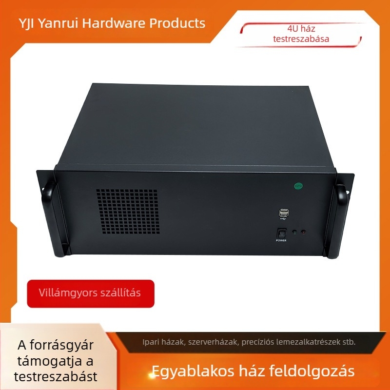 4U ipari vezérlőház felhőalapú számítógéphez, alumíniumötvözet kabinet, Mini ITX, OPS Internet-kávézó ház