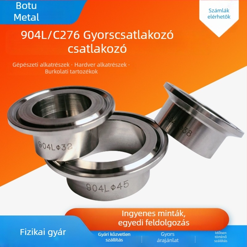 904L gyorscsatlakozó és hegesztőcsukló, C276 magas hőmérsékletű ötvözethez