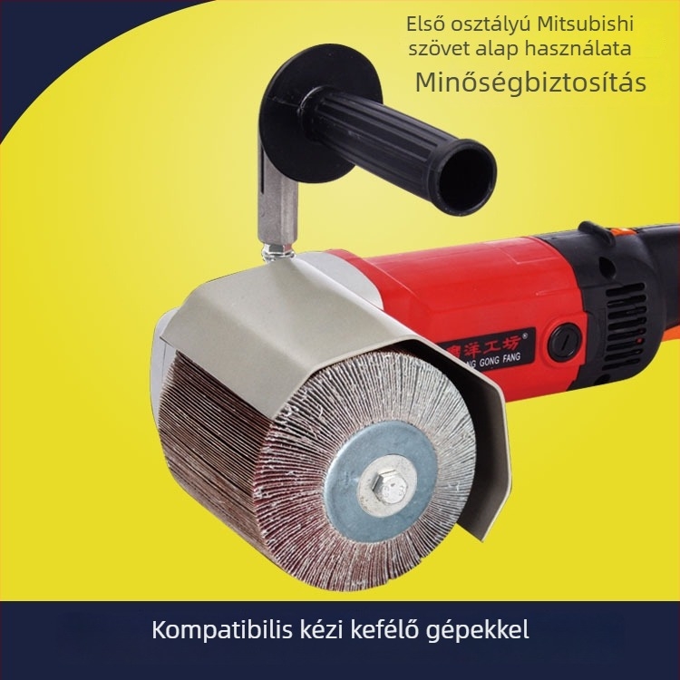 Mitsubishi nejlon abrazív kerék kereszt-lyukas kivitelben, többszintű szemcse 60–80–120 mesh és 180–240–320 szemcse