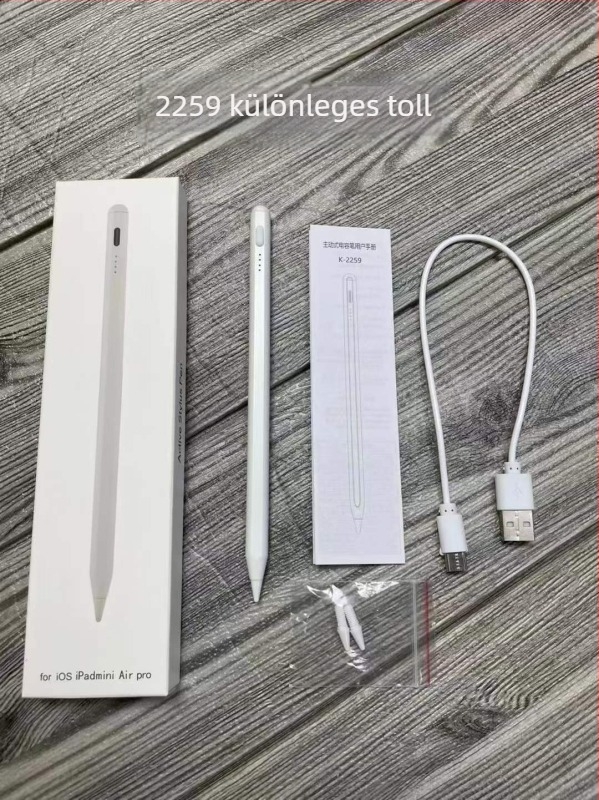 Aktív stylus toll iPadhez, Apple Pencil kompatibilis, kapacitív rajzoló toll