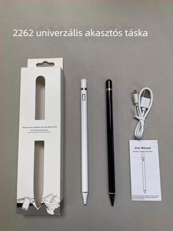 Aktív stylus toll iPadhez, Apple Pencil kompatibilis, kapacitív rajzoló toll
