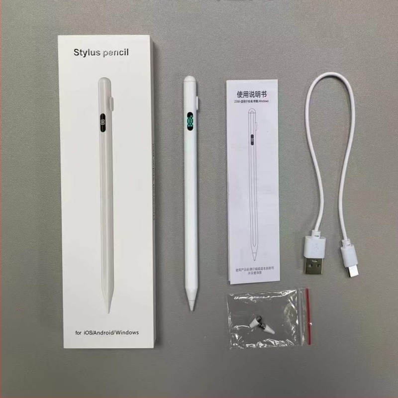 Aktív stylus toll iPadhez, Apple Pencil kompatibilis, kapacitív rajzoló toll