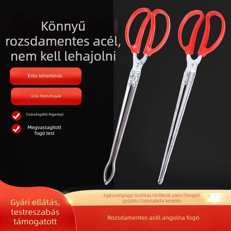 Rozsdamentes acélból készült halászati eszköz, eel clip és csipesz, loach clip, tengerparti keresőeszköz
