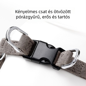 Bőr mellény-hám és póráz kis testű kutyáknak és kölyökkutyáknak