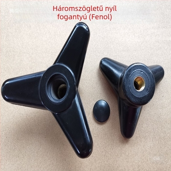 T alakú bakelit műanyag fogantyú, háromszög alakú nyíl formájú fogantyú, kézi kerék