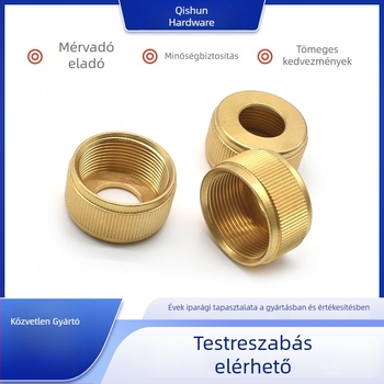 Bronz kézikerék barázdált, precíziós alkatrész, CNC-esztergálás és testreszabás