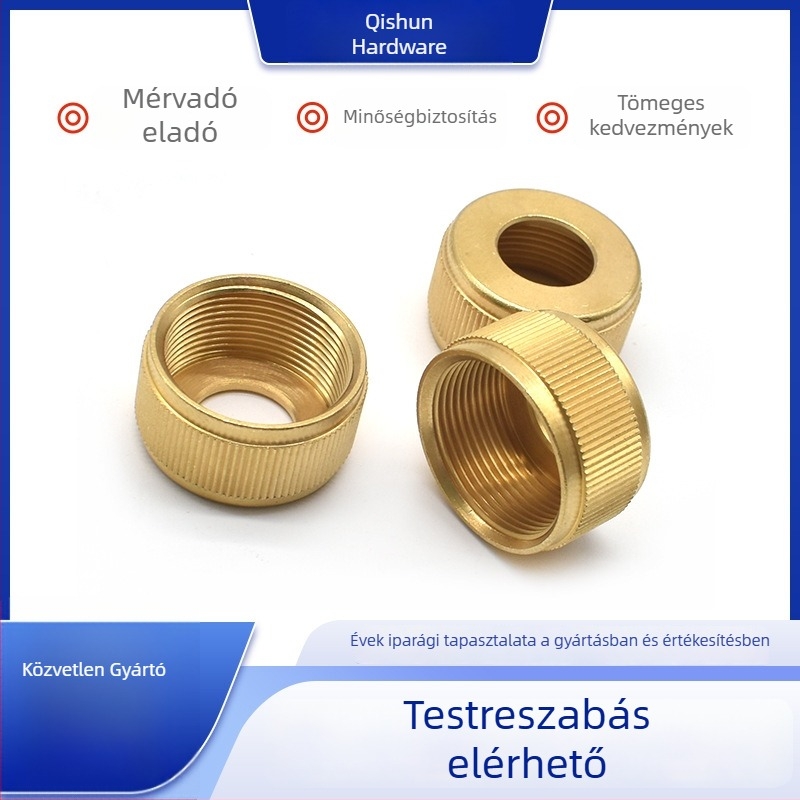 Bronz kézikerék barázdált, precíziós alkatrész, CNC-esztergálás és testreszabás