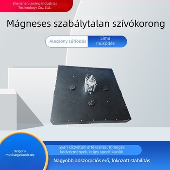 Személyre szabott csavaros szilikon-gumi pneumatikus mágneses szívófej, szabálytalan alakú, kerek üveg egység, barna