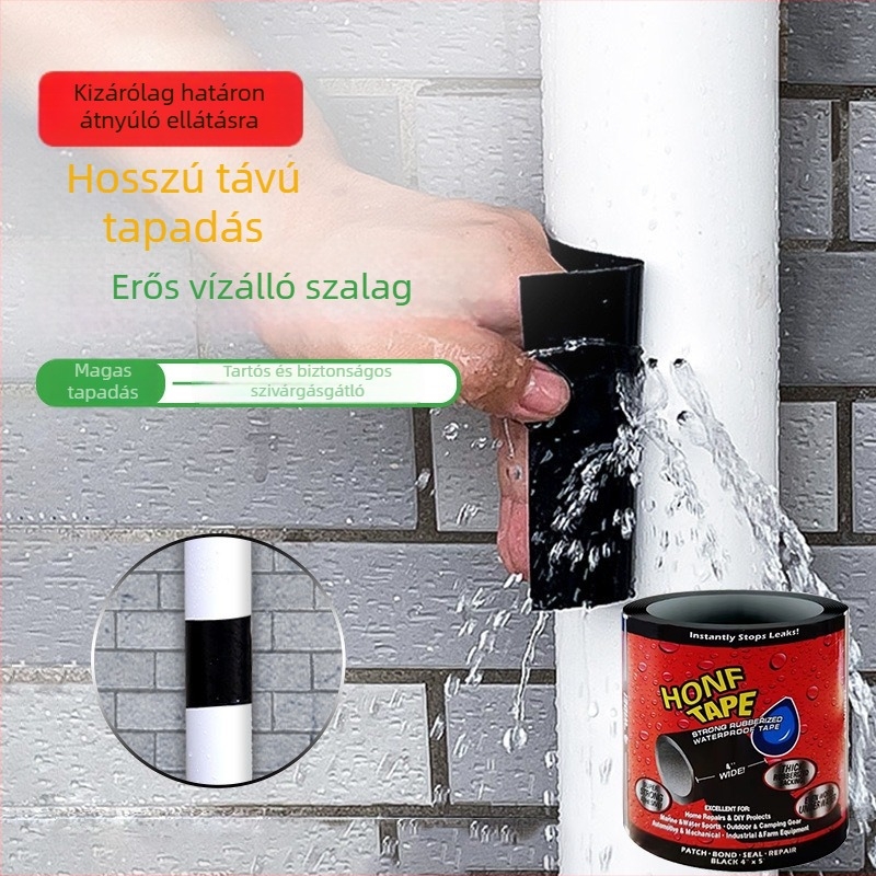 Nagy teherbírású vízálló öntapadós javító szalag PVC csövek és vödör lyukak tömítésére