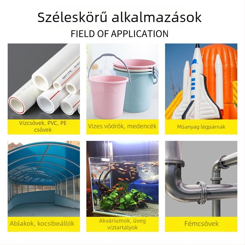 Nagy teherbírású vízálló öntapadós javító szalag PVC csövek és vödör lyukak tömítésére