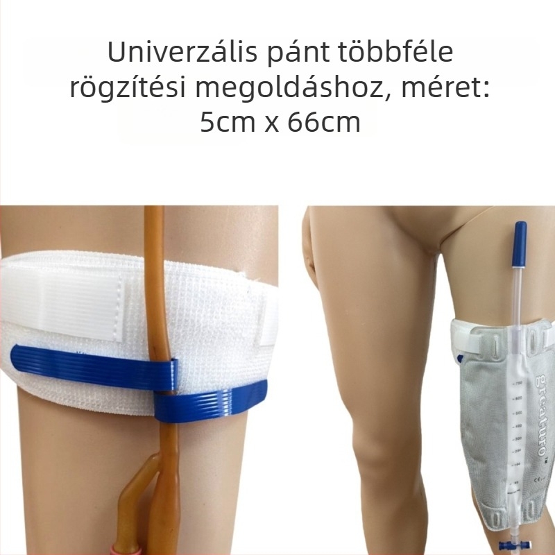 Latexmentes vizeletzsák- és katéterrögzítő pántok, drenálócső rögzítő szalagok