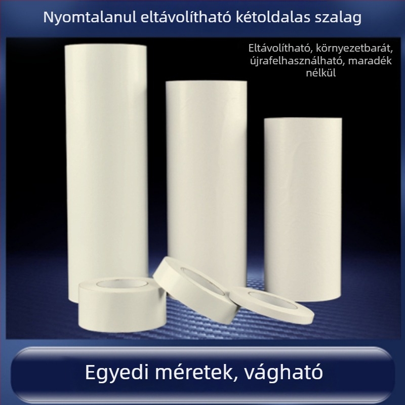 Habosított dupla oldalú ragasztószalag erős tapadással, PU puha ragasztó, eltávolítható, maradék nélkül