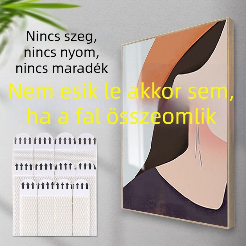 Ragasztó Velcro-val történő falra akasztás – fotók és esküvői portrék, fúrás nélkül