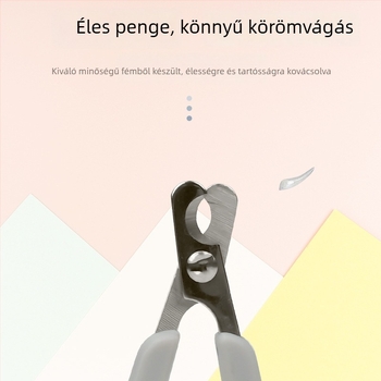 Macska körömvágó olló kör fejjel, ápolás és köröm tisztítására