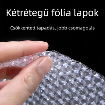 Új anyagú buborékfólia szeletek, vastagított, ütésálló, törésálló és vízálló