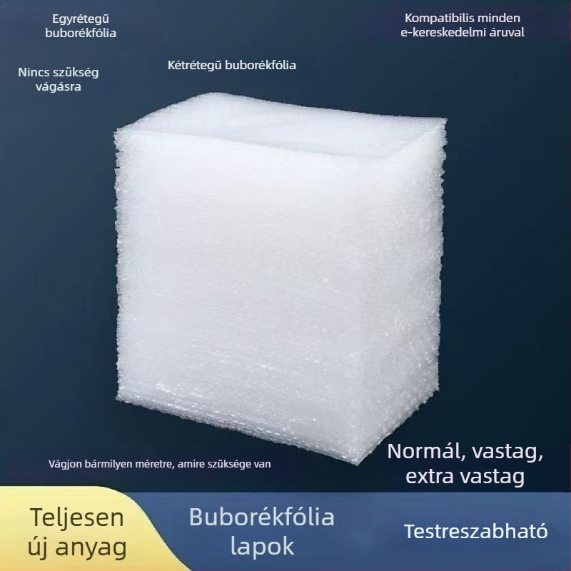 Új anyagú buborékfólia szeletek, vastagított, ütésálló, törésálló és vízálló