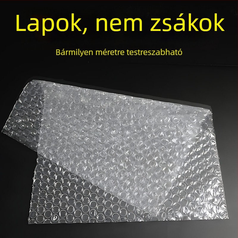 Új anyagú buborékfólia szeletek, vastagított, ütésálló, törésálló és vízálló