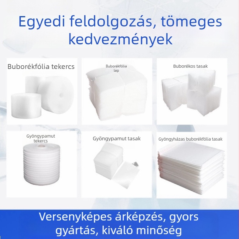Sűrített ütésálló buborékfólia tekercs express csomagoláshoz