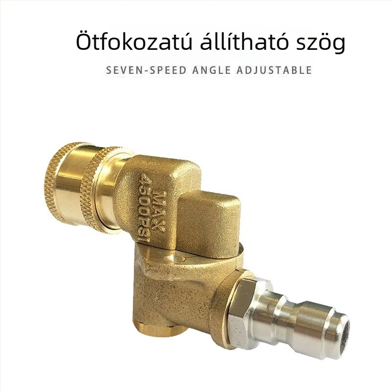 Magasnyomású vízpuskás fej 1/4 gyorscsatlakozóval, öt állítható szög, 5- és 7-szintű gyorscsatlakozású permetezőfej