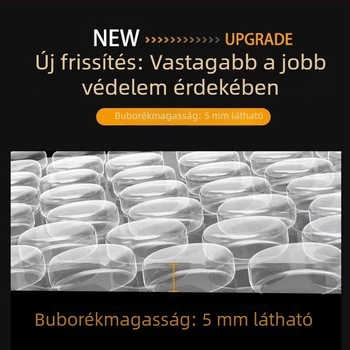 Kétszintes buborékfólia, vastagított csomagolóhab, 60 cm széles, 50 m hosszú