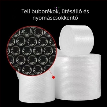 Kétszintes buborékfólia, vastagított csomagolóhab, 60 cm széles, 50 m hosszú