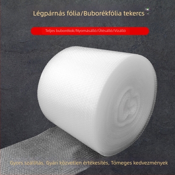 Vastagított buborékfólia tekercs, nagy buborékokkal, 20 cm széles, 60 m hosszú
