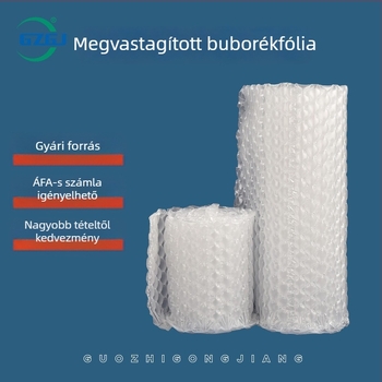 Tompa buborékfólia, levegőoszlopos tasakok és buborék párnák ütésvédelmi célra