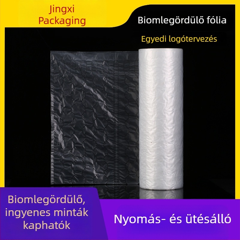 Biodegradábilis buborékfólia párnázáshoz, szélesség 25 cm, hossz 400 m, polietilén
