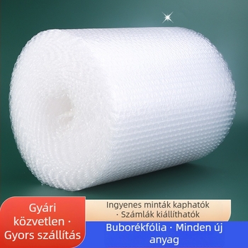 Átlátszó, dupla rétegű buborékfólia tekercs gyorsposta csomagoláshoz