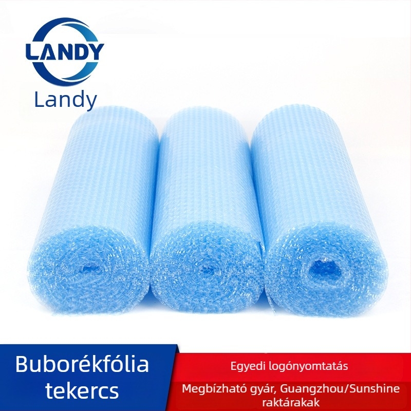 Kék szív alakú buborékfólia testreszabható méretekkel, vastagsággal és színnel a teáskészletek ütésálló csomagolásához.