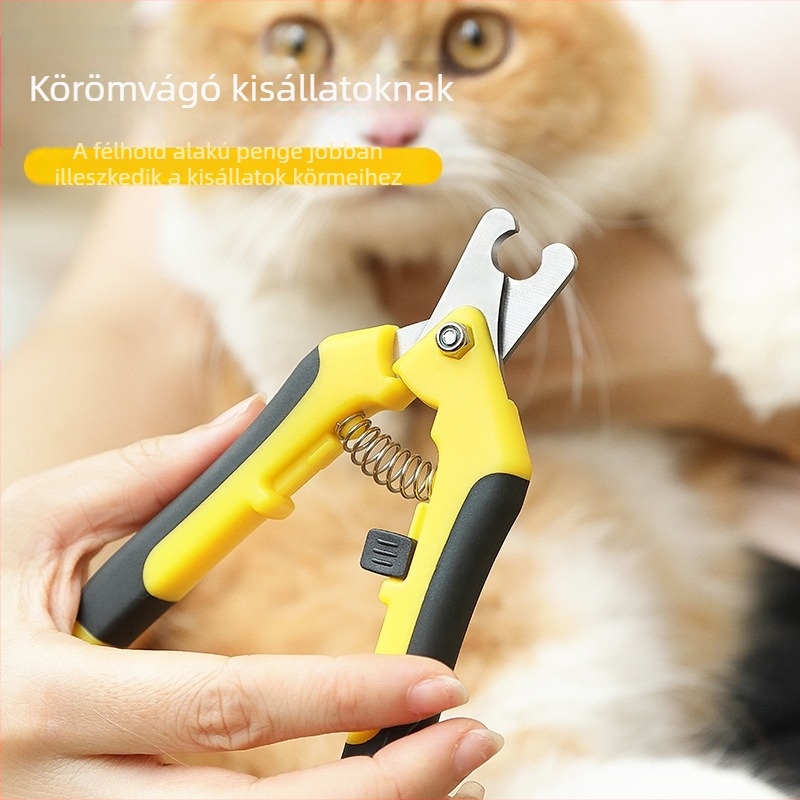 Háziállat körömvágó olló macskák és kutyák számára, karmok és mancsok ápolására