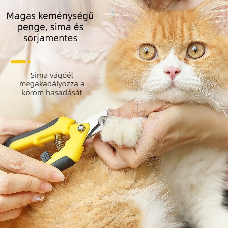 Háziállat körömvágó olló macskák és kutyák számára, karmok és mancsok ápolására