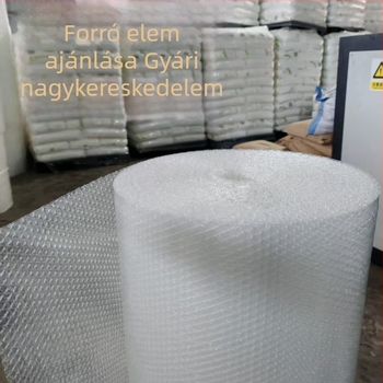 Buborékos csomagoló fólia és buborékpapír ütésálló csomagoláshoz, szakítható csomagoló réteg közepes méretű küldeményekhez
