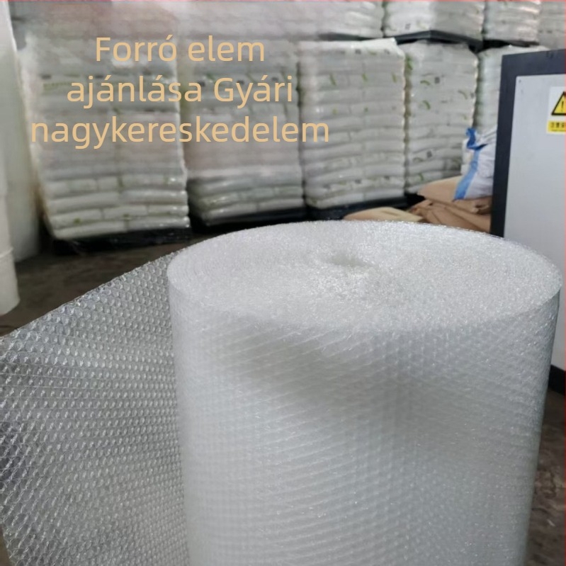 Buborékos csomagoló fólia és buborékpapír ütésálló csomagoláshoz, szakítható csomagoló réteg közepes méretű küldeményekhez