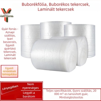Vastag buborékfólia csomagoláshoz, nyomás- és ütésálló, 30 cm széles