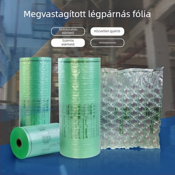Körte alakú buborékfólia szállítási védelemre, fehér, 40 cm széles, 450 m hosszú, apró hullámzó buborékok