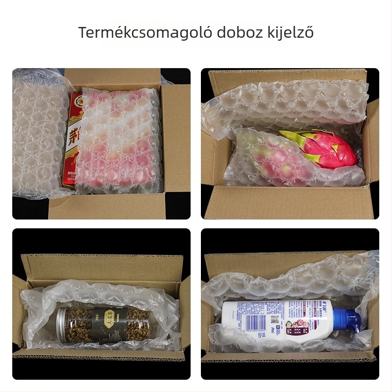 Körte alakú buborékfólia szállítási védelemre, fehér, 40 cm széles, 450 m hosszú, apró hullámzó buborékok