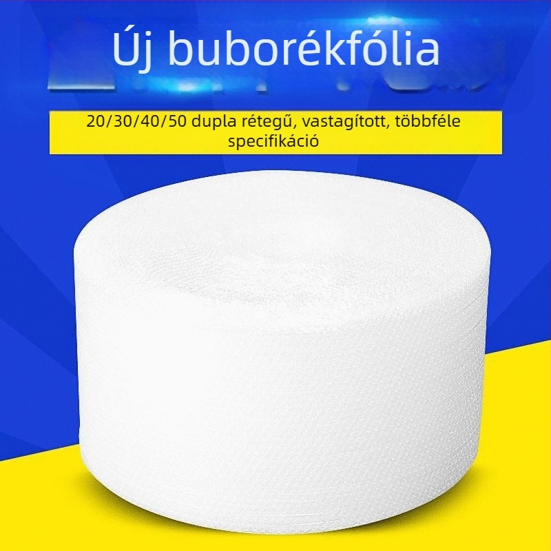 Erősített buborékfólia csomagoláshoz, buborékos tekercs, szélesség 30/40/50/60 cm, hossz 13–110 m