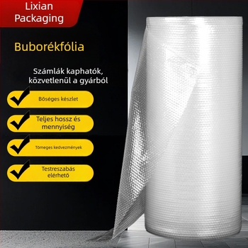 Buborékfólia tekercs, 50 cm széles, vastagított dupla rétegű buborékkal, csomagolási védőfólia