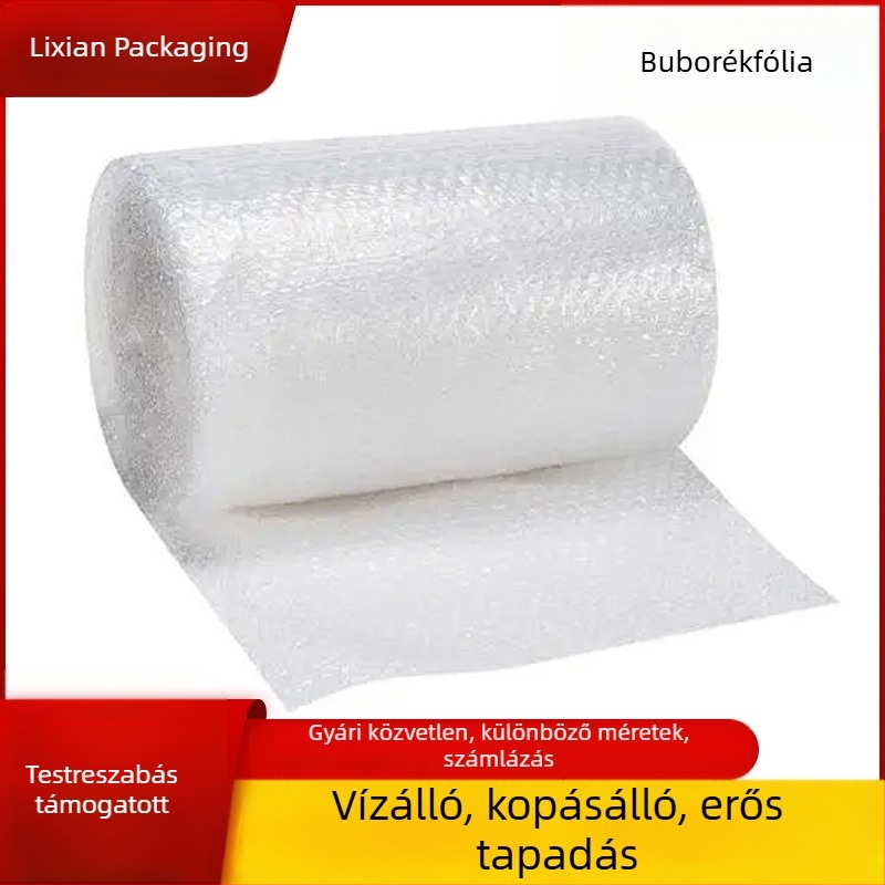 Buborékfólia tekercs, 50 cm széles, vastagított dupla rétegű buborékkal, csomagolási védőfólia