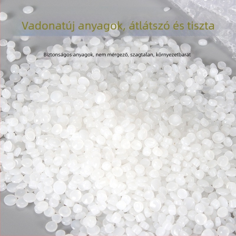 Új anyagú buborékfólia tekercs, megerősített ütésálló párnázás, 30×50 cm, PE buborékfólia, közepes buborékok, egy réteg, átlátszó fehér, buborék átmérője 10 mm, magasság 4 mm
