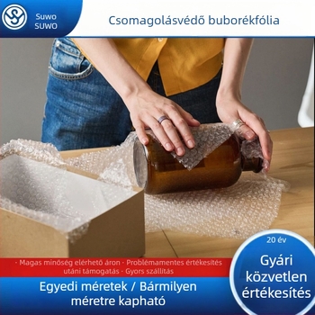 Erőteljesen tartós buborékfólia csomagoláshoz – véd a törékeny tárgyak számára, nedvesség- és nyomásálló