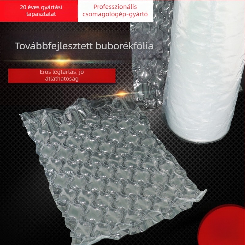 Magas sűrűségű, vastag buborékos nylon fólia ütésálló párnázó a csomagoláshoz és felfújható zacskókhoz