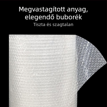 Kétszer vastag buborékfóliás csomagolóanyag, párnázó buborékpapírral költöztetéshez
