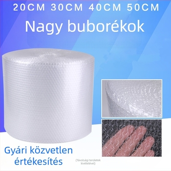 Vastag buborékos csomagolópapír és buborék párna, szélesség 30 cm és 50 cm, ütésálló csomagolás