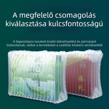 Ajándékdobozokhoz készült légoszlopos zacskó, vast buborékos réteg az ütésálló csomagoláshoz